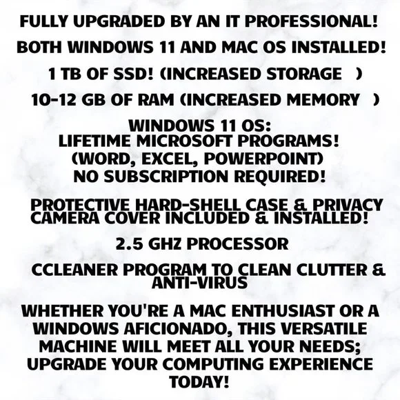 🌟🍎 Upgraded MacBook Pro - Windows 11 & MacOS 💻 - Picture 7 of 16